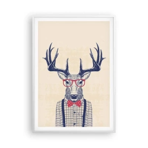 Póster en marco blanco - Una extravagancia lúdica - 70x100 cm