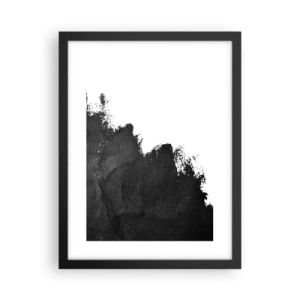 Póster en marco negro - Elementos: tierra - 30x40 cm