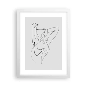 Póster en marco blanco - Realmente, tal y como eres - 30x40 cm