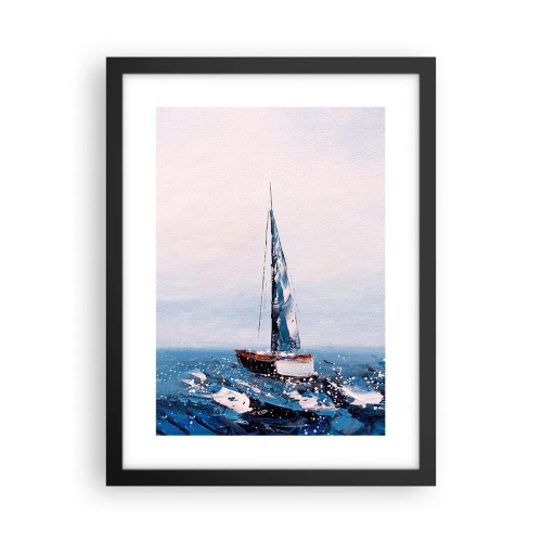 Póster en marco negro - Hermandad del viento - 30x40 cm