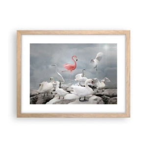 Póster en marco roble claro - ¿De dónde vengo? - 40x30 cm