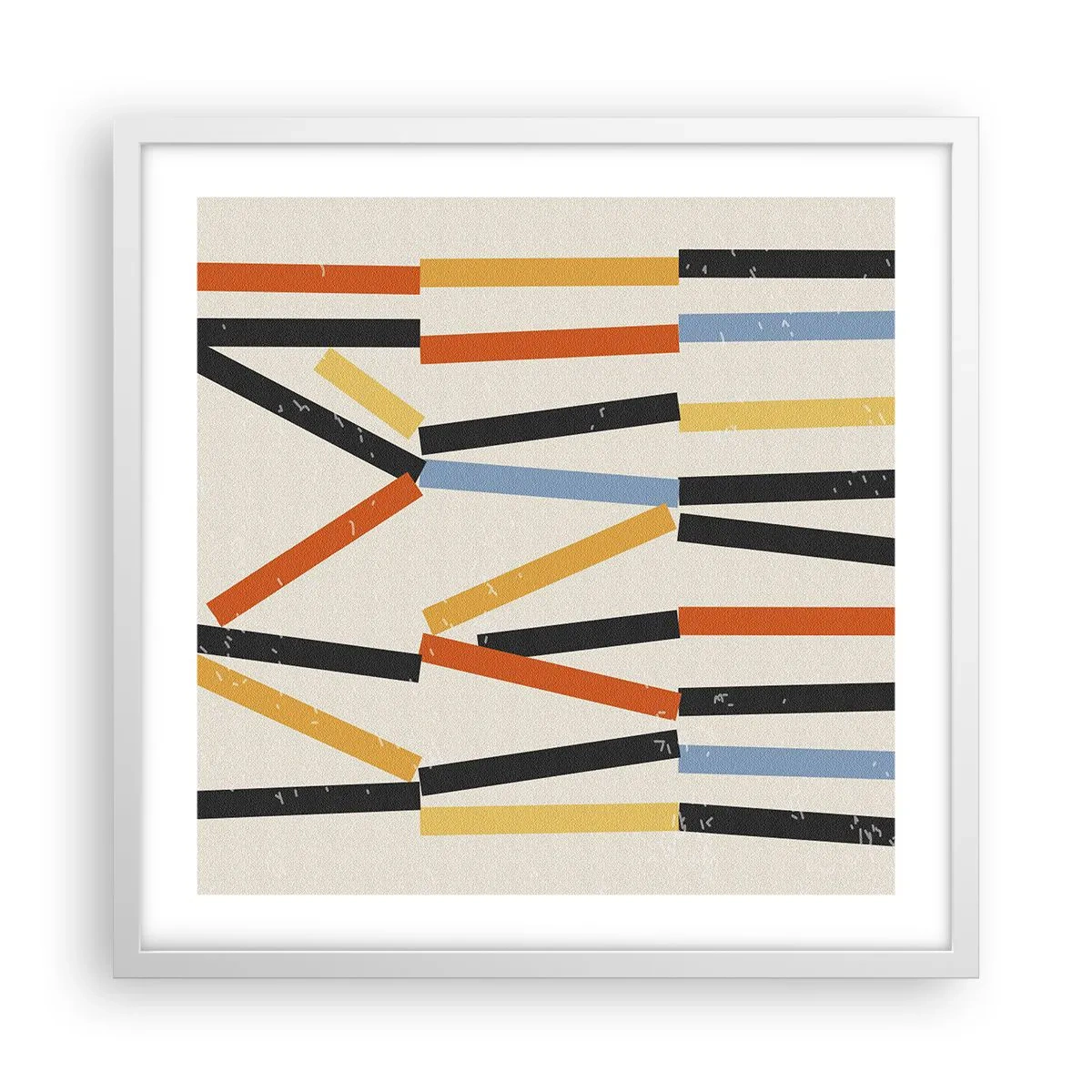 Póster en marco blanco - Composición horizontal - 50x50 cm