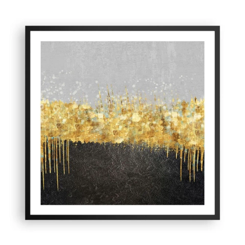 Póster en marco negro - Hacia arriba y hacia abajo - 60x60 cm