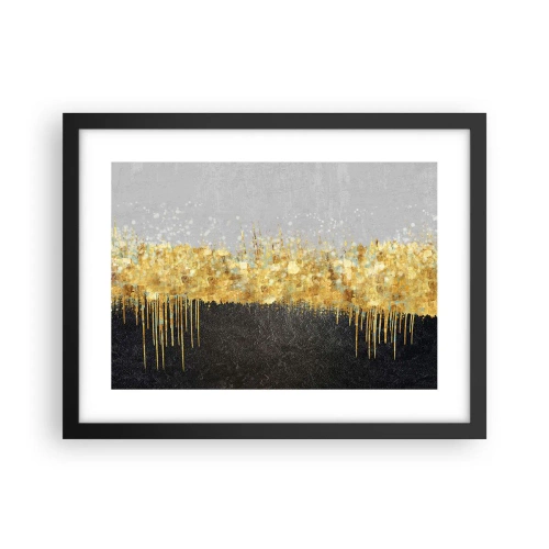Póster en marco negro - Hacia arriba y hacia abajo - 40x30 cm