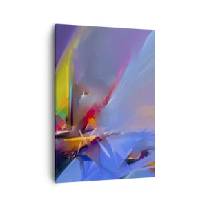 Cuadro sobre lienzo - Impresión de Imagen - Composición abstracta con colores intensos. - 50x70cm - Como un pájaro - Decoración de pared moderna para salón y dormitorio ARTTOR