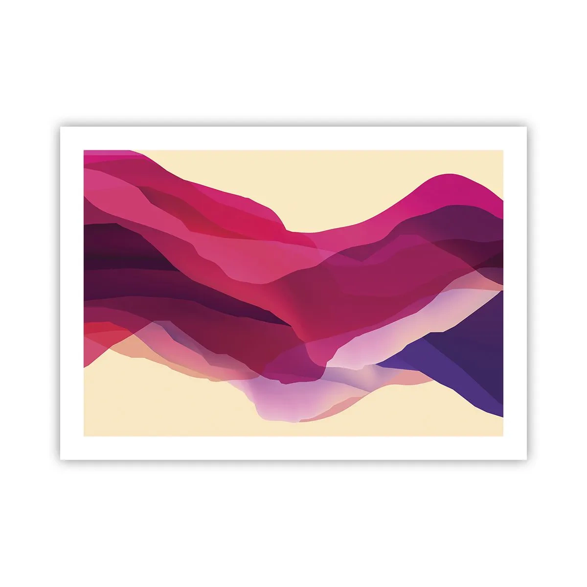 Póster - Ondas púrpuras - 70x50 cm