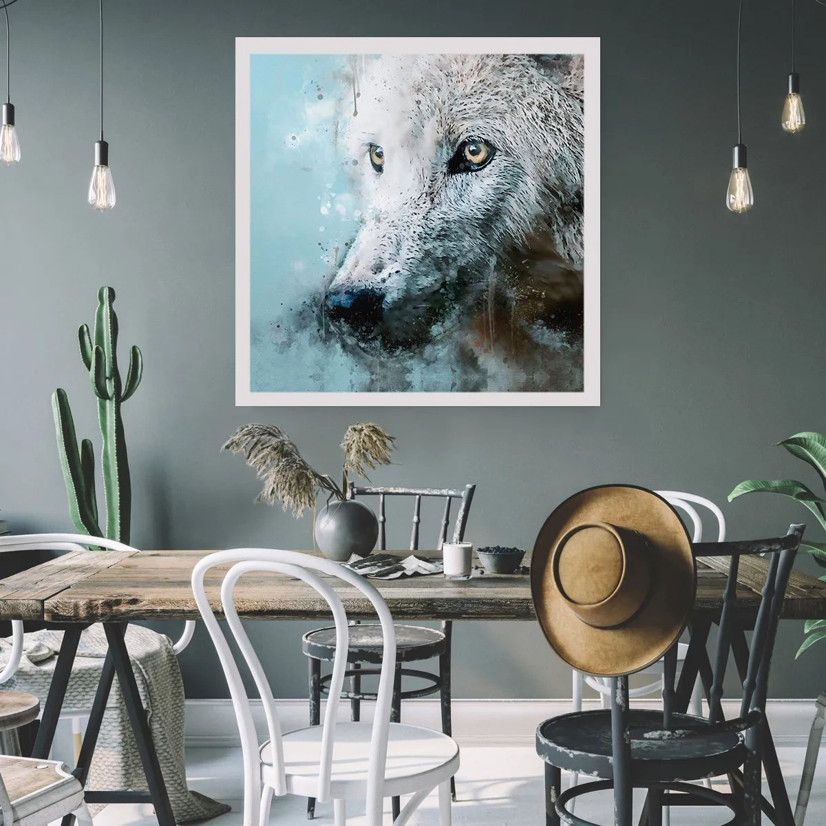 Póster - Conoce el alma del lobo - 30x30 cm