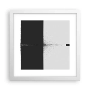 Póster en marco blanco - Directa al objetivo - 30x30 cm