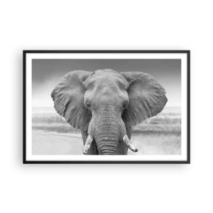 Póster en marco negro - Bienvenido a mi mundo - 91x61 cm