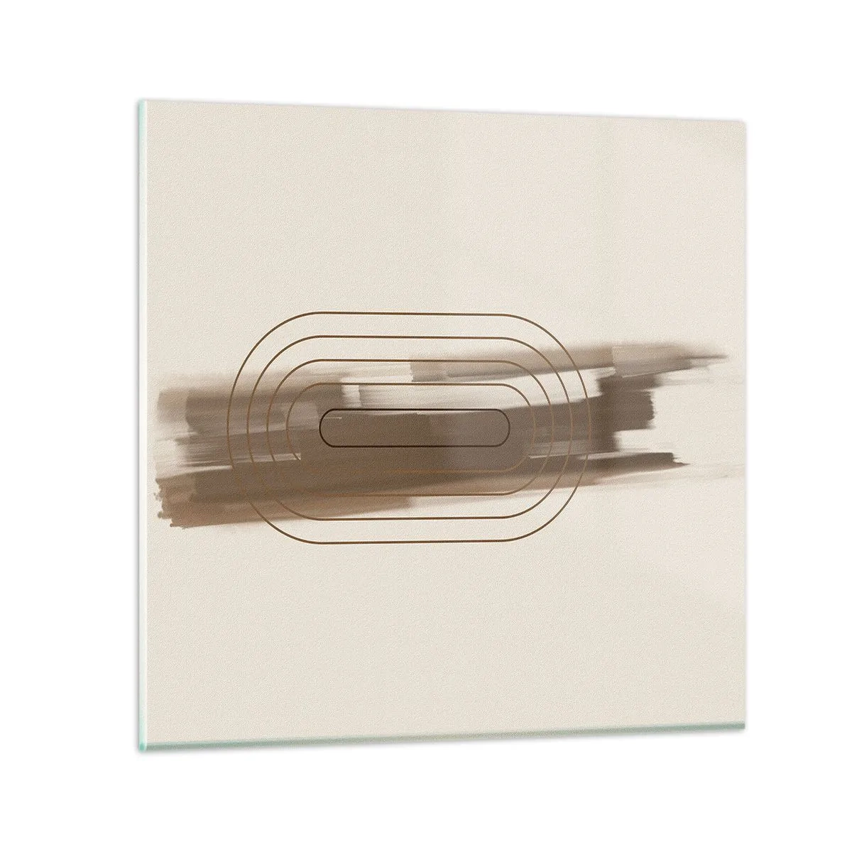 Cuadro sobre vidrio - Impresiones sobre Vidrio - Un soplo de gris - 30x30 cm