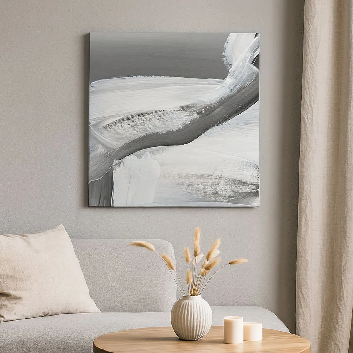 Cuadro sobre lienzo - Impresión de Imagen - Con movimientos decididos - 30x30 cm