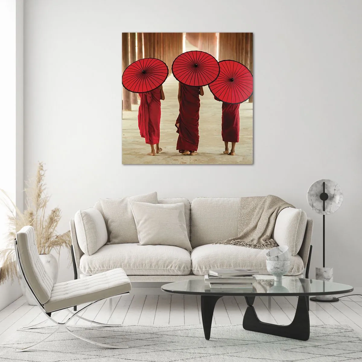 Cuadro sobre vidrio - Impresiones sobre Vidrio - En el camino a la Tierra Pura - 70x70 cm