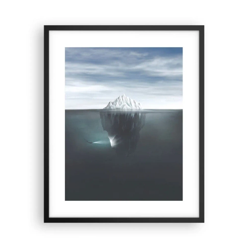 Póster en marco negro - Misterio submarino - 40x50 cm