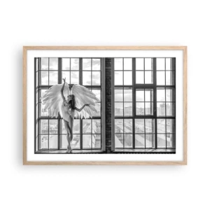 Póster en marco roble claro - ¿Ciudad de los ángeles? - 70x50 cm