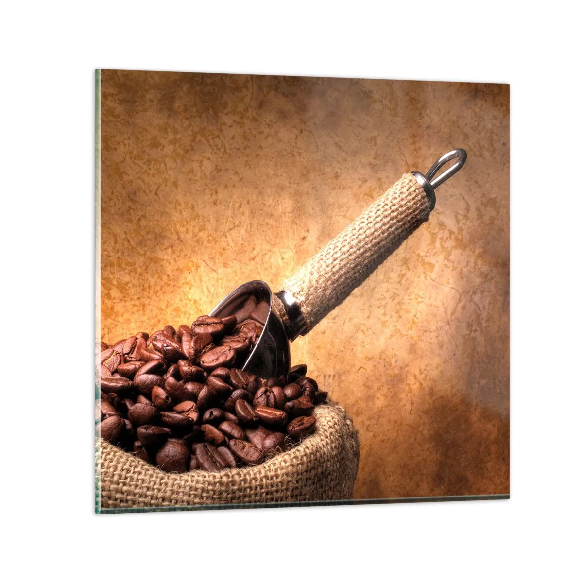 Cuadro sobre vidrio - Impresiones sobre Vidrio - En la fuente del sabor - 70x70 cm
