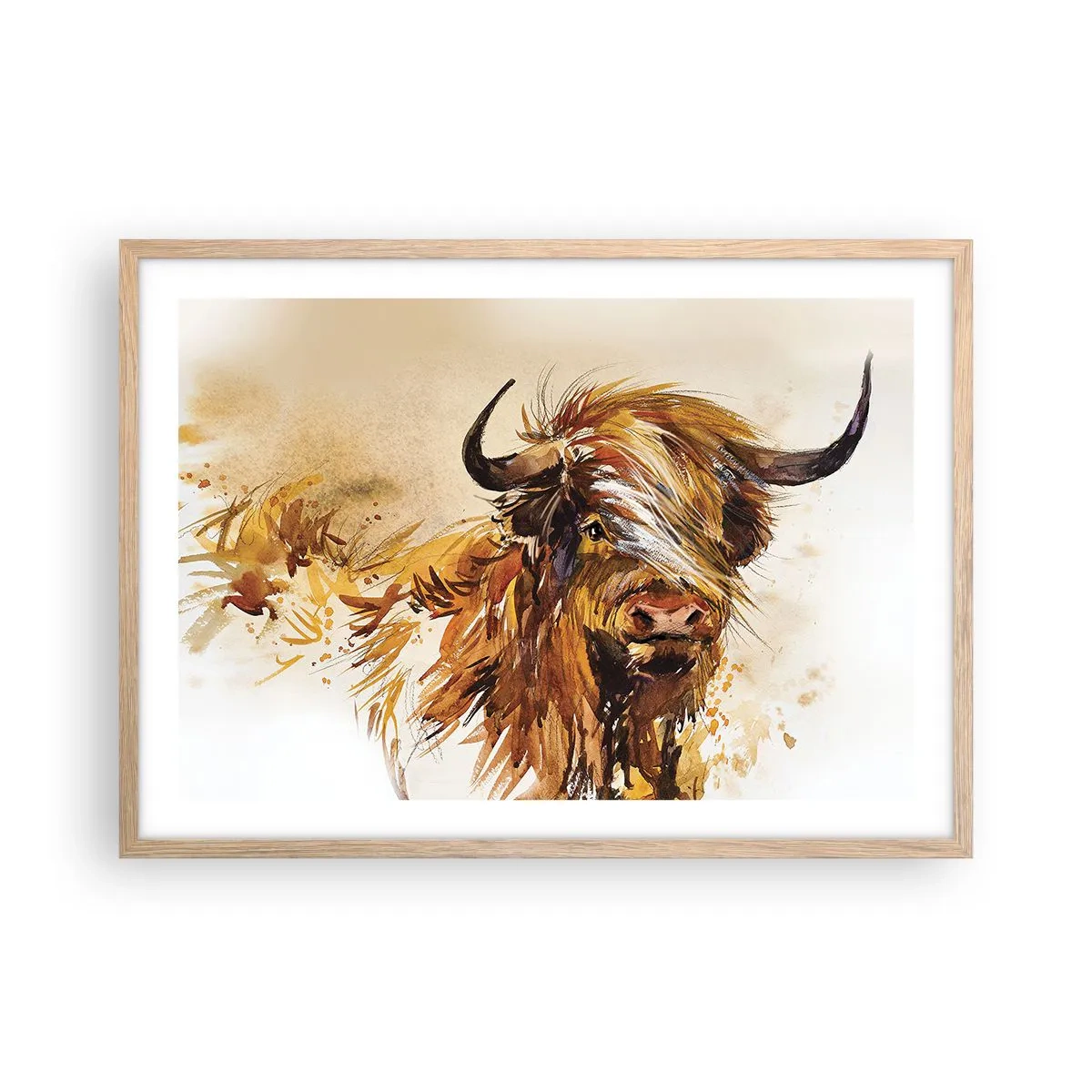 Póster en marco roble claro - El orgullo del líder - 70x50 cm