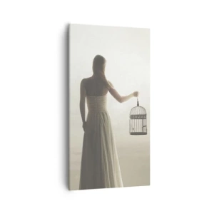 Cuadro sobre lienzo - Impresión de Imagen - Sé libre - 55x100 cm