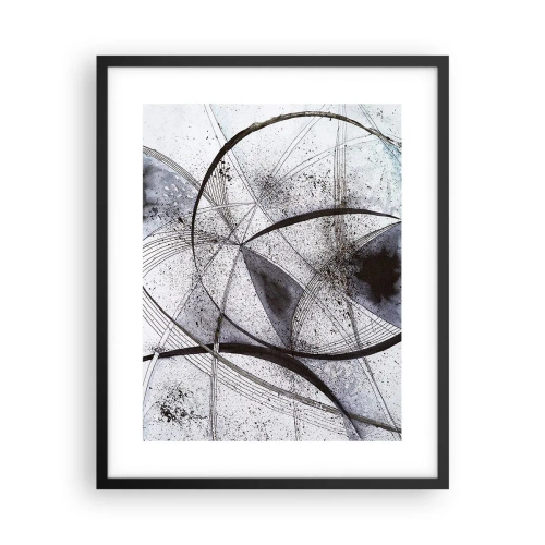 Póster en marco negro - Fantasía futurista - 40x50 cm