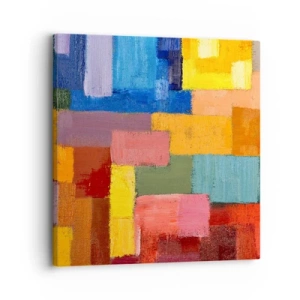 Cuadro sobre lienzo - Impresión de Imagen - Cada una diferente, todas coloridas - 30x30 cm