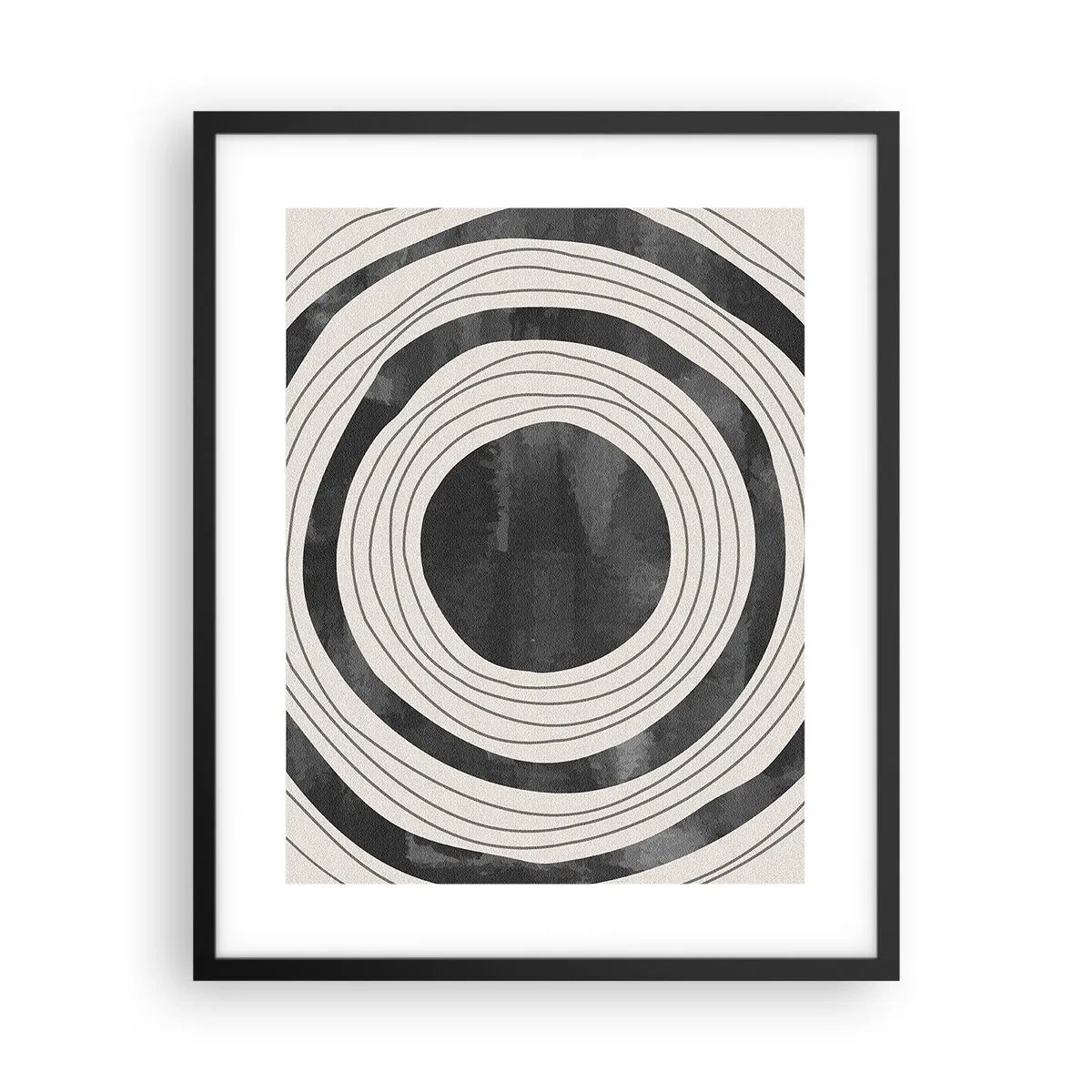 Póster en marco negro - En el centro mismo - 40x50 cm