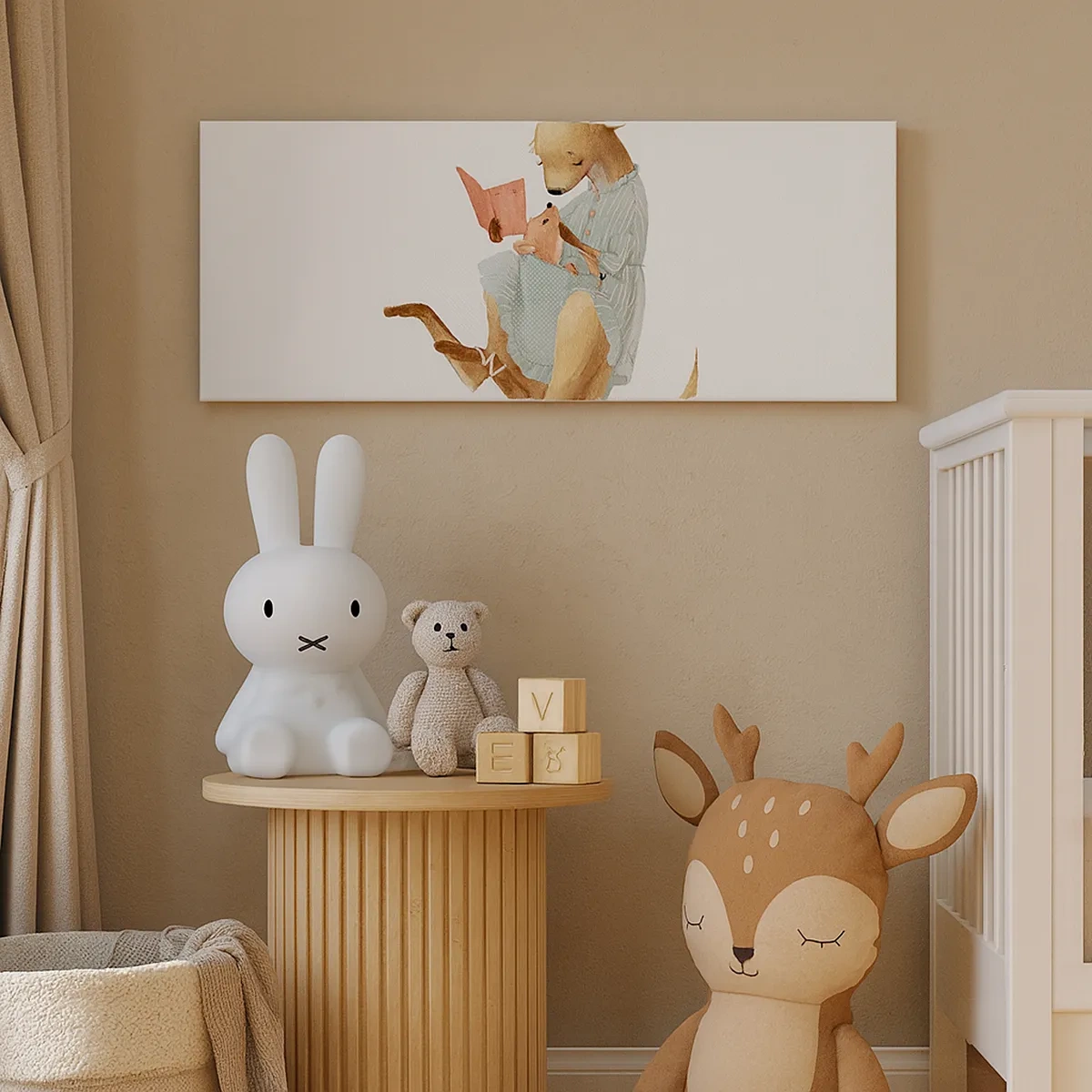 Cuadro sobre lienzo - Impresión de Imagen - Léeme un cuento, mamá - 30x30 cm