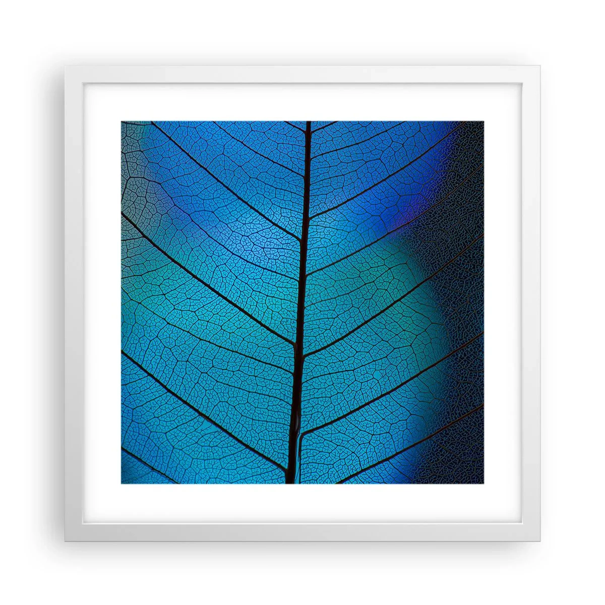 Póster en marco blanco - Construcción intrincada - 40x40 cm