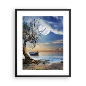 Póster en marco negro - ¿Es el final o el principio? - 40x50 cm