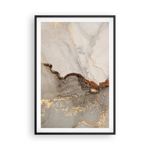 Póster en marco negro - En la frontera de los colores - 61x91 cm