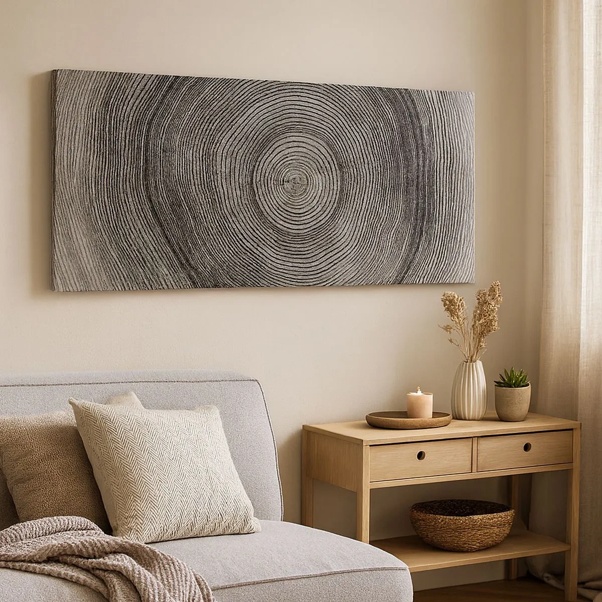 Cuadro sobre lienzo - Impresión de Imagen - El paso del tiempo - 100x40 cm