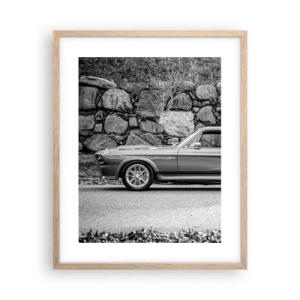 Póster en marco roble claro - Una leyenda de los años 60 - 40x50 cm