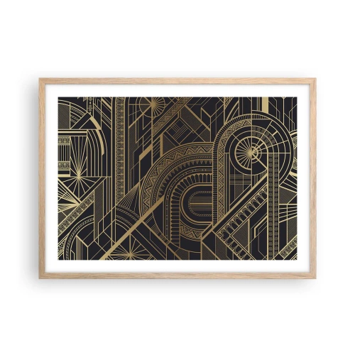 Póster en marco roble claro - Conceptos, ideas, planes - 70x50 cm