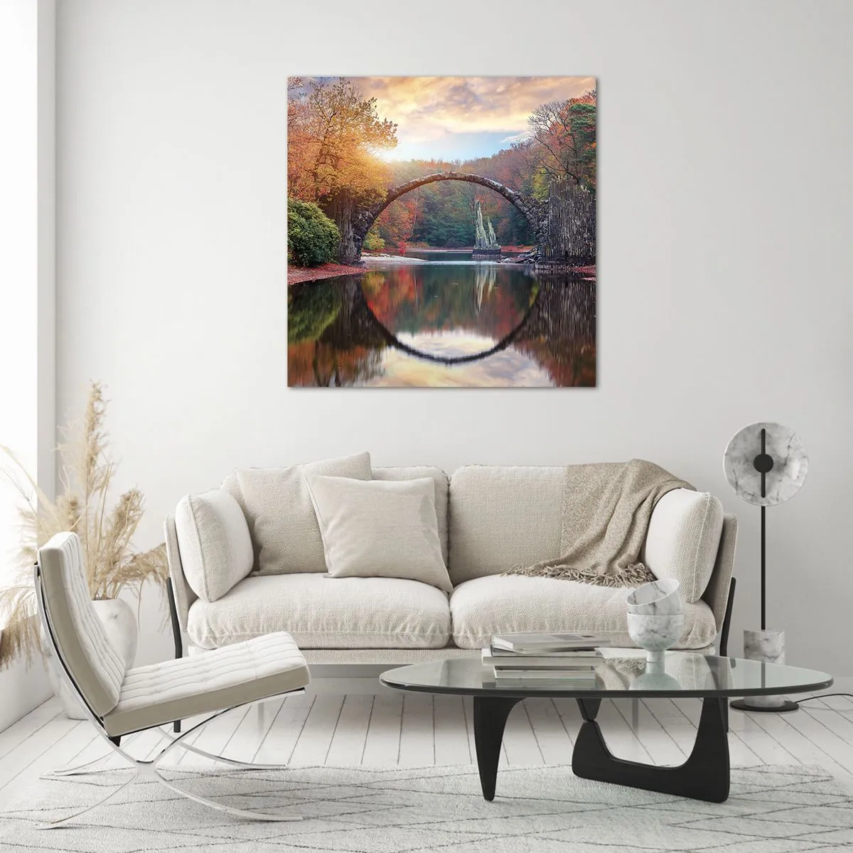 Cuadro sobre vidrio - Impresiones sobre Vidrio - Al otro lado del espejo - 70x70 cm