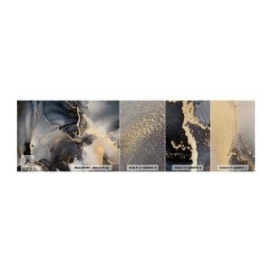 Muestra de fotomural Premium Canvas - La vida de una piedra - Abstracción, Pedazo, Arte Moderno - 100x30 cm