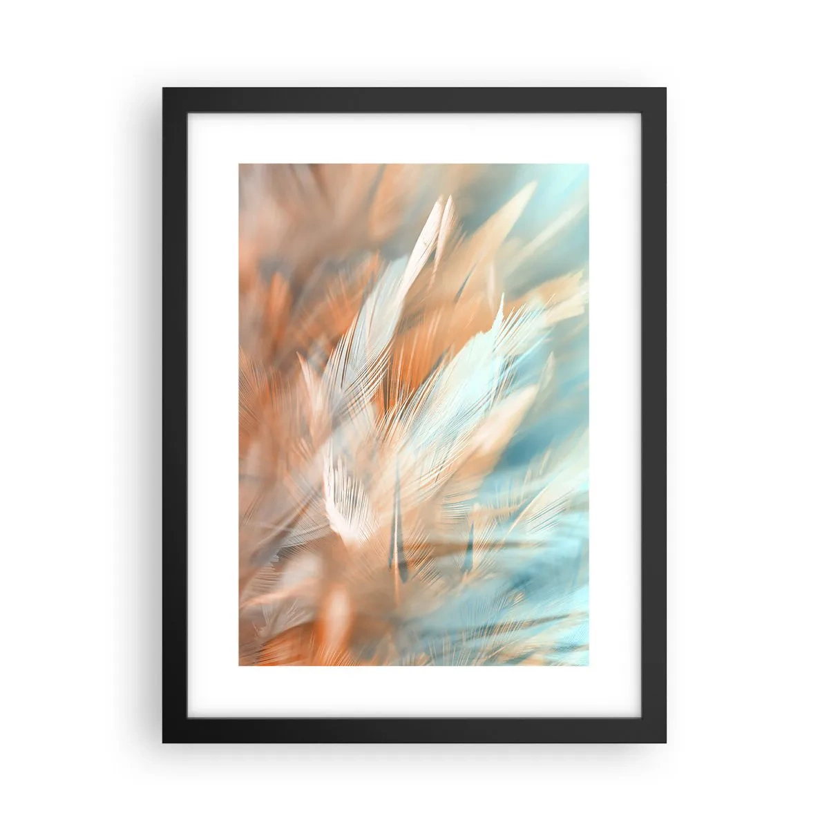 Póster en marco negro - En la tierra de la suavidad - 30x40 cm