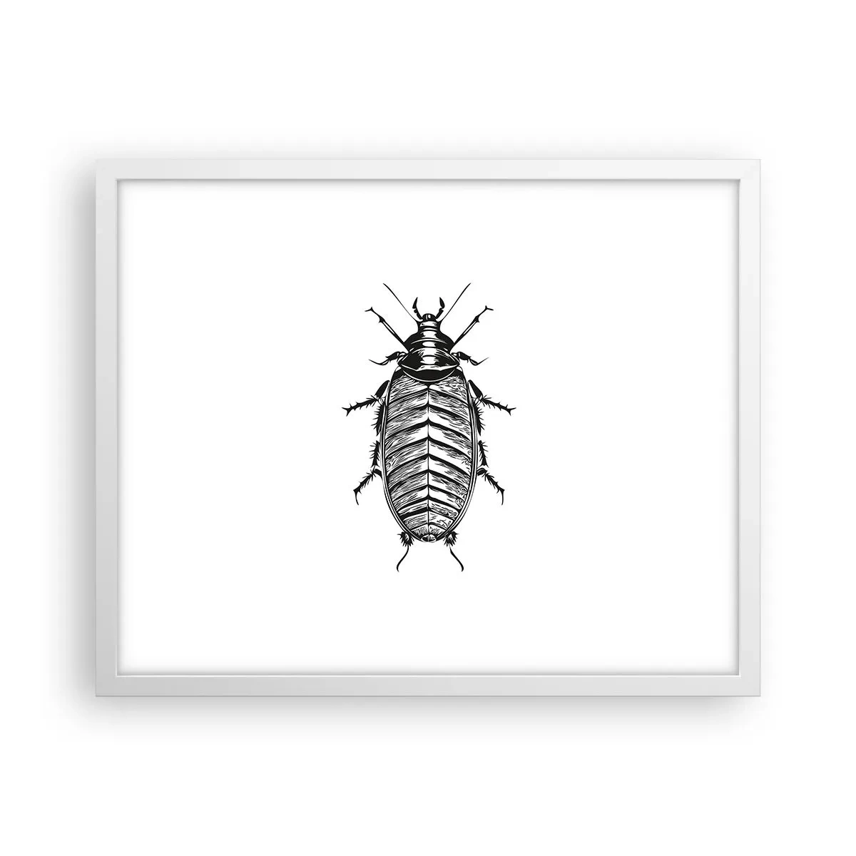 Póster en marco blanco - ¡Qué espécimen! - 50x40 cm