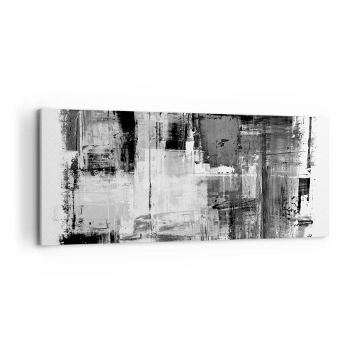Cuadro sobre lienzo - Impresión de Imagen - El gris es hermoso - 100x40 cm
