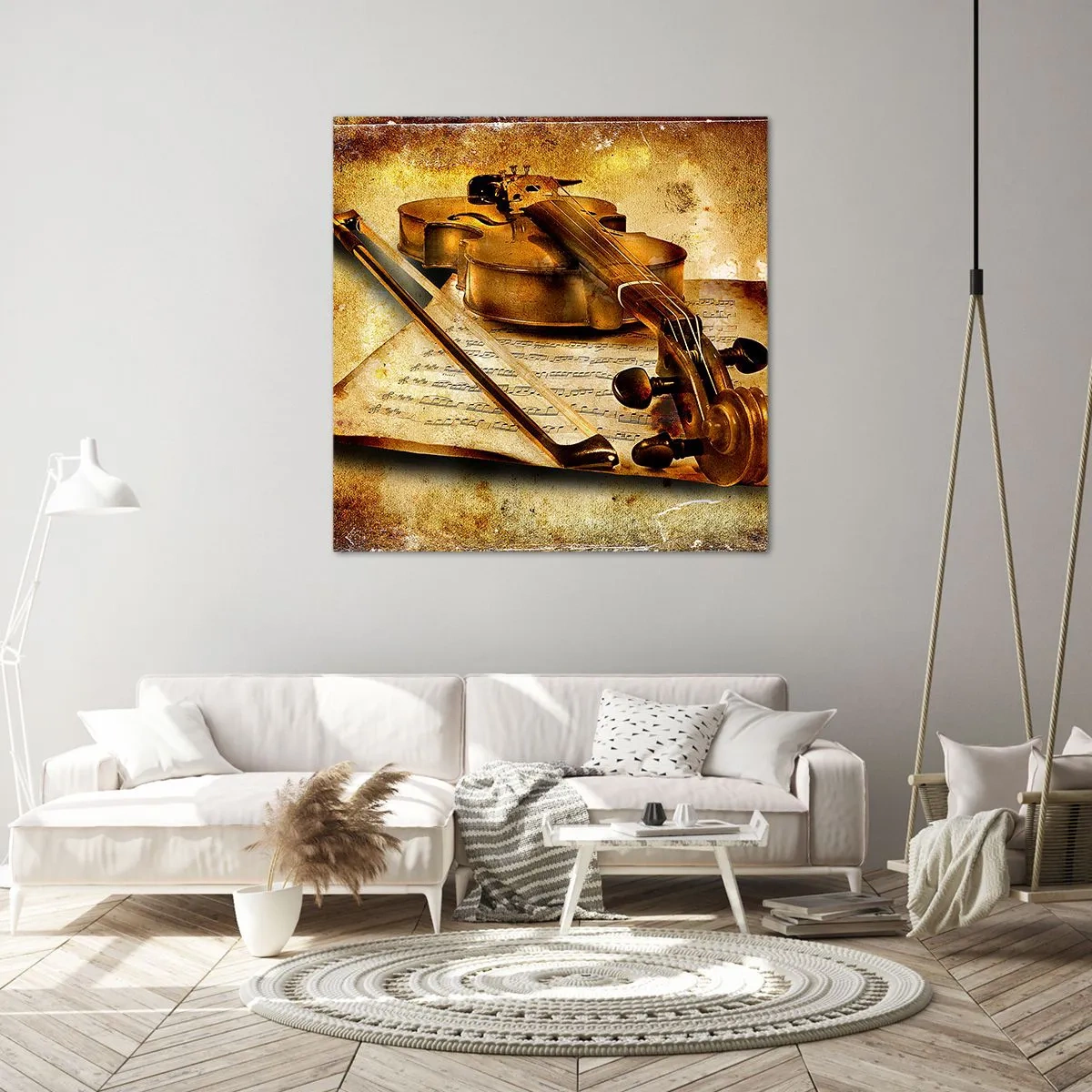 Cuadro sobre lienzo - Impresión de Imagen - Se necesita un virtuoso de inmediato - 30x30 cm