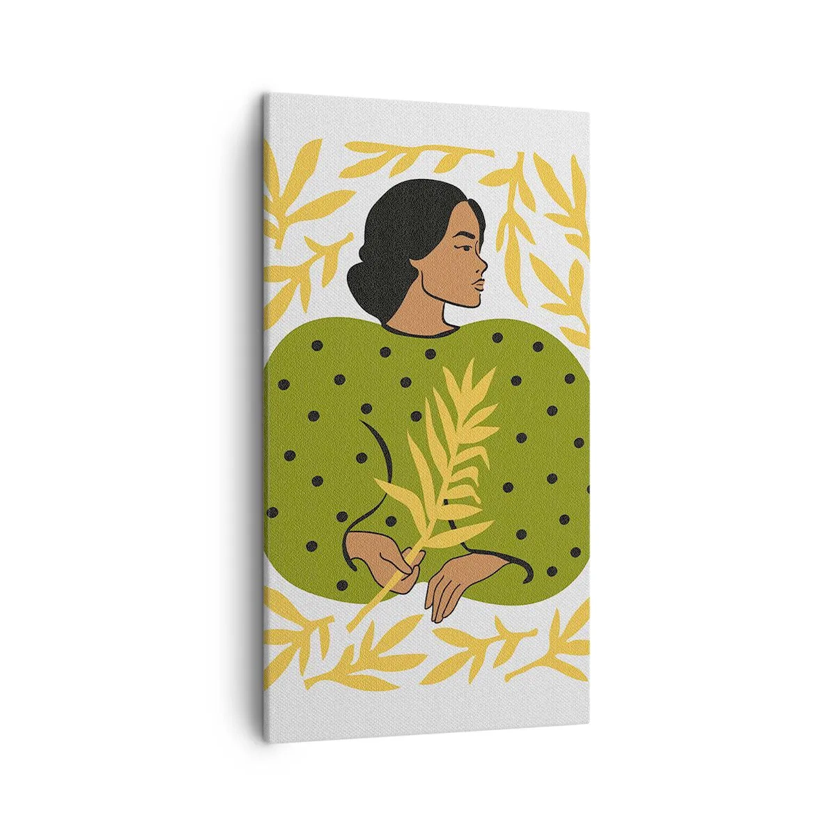 Cuadro sobre lienzo - Impresión de Imagen - Chica hawaiana - 45x80 cm