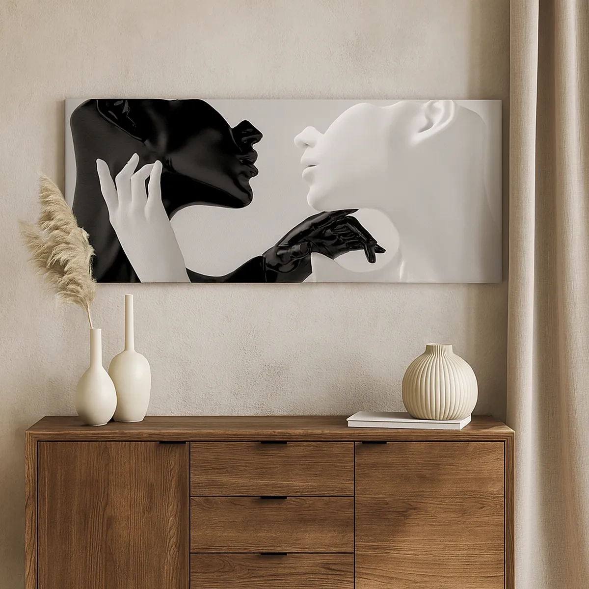 Cuadro sobre lienzo - Impresión de Imagen - Atracción - deseo - 30x30 cm