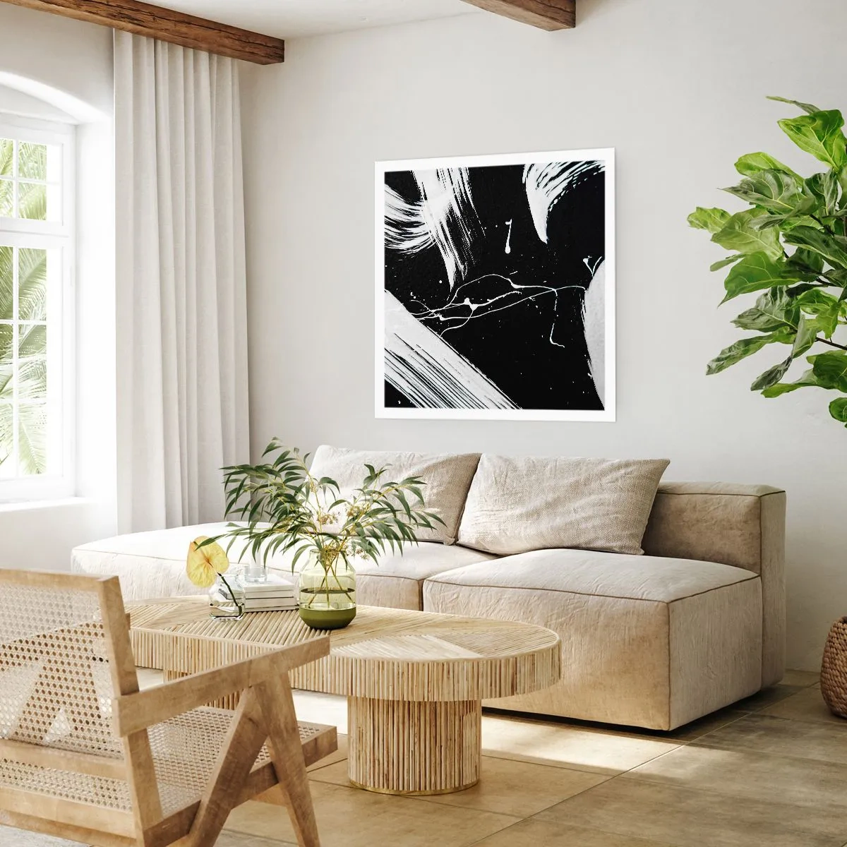 Póster - Rompiendo la oscuridad - 50x50 cm