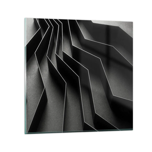 Cuadro sobre vidrio - Impresiones sobre Vidrio - Orden espacial - 70x70 cm