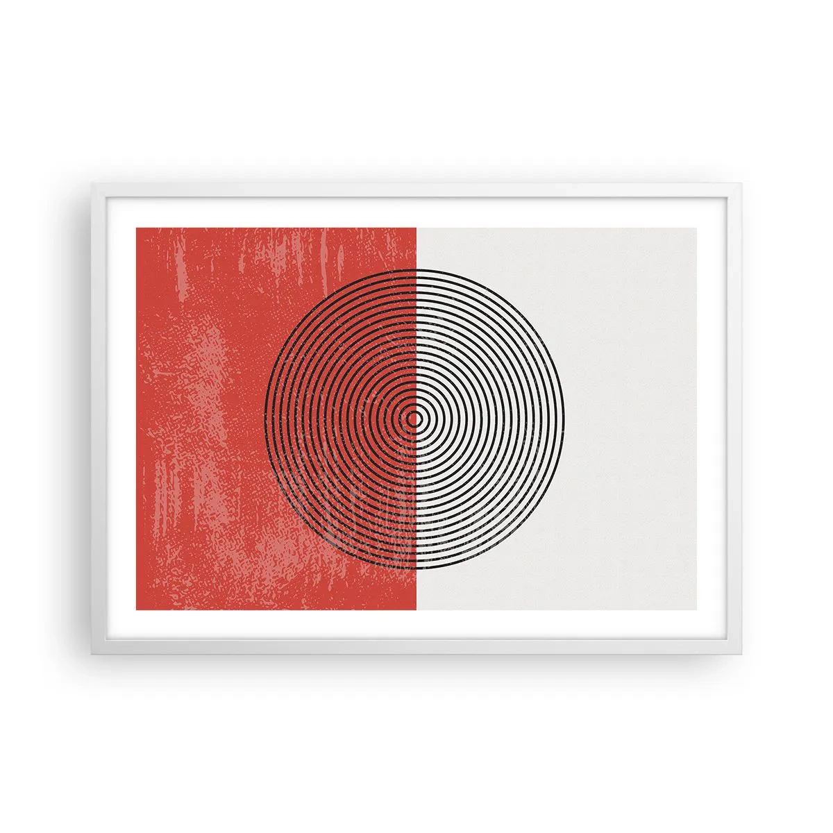 Póster en marco blanco - En el corazón de la misma - 70x50 cm