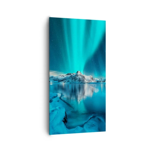 Cuadro sobre lienzo - Impresión de Imagen - Una noche de luz - 65x120 cm