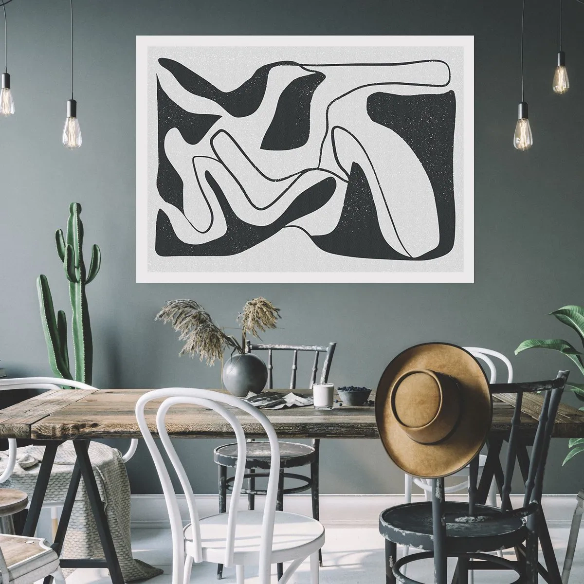 Póster - Juego abstracto en un laberinto - 91x61 cm