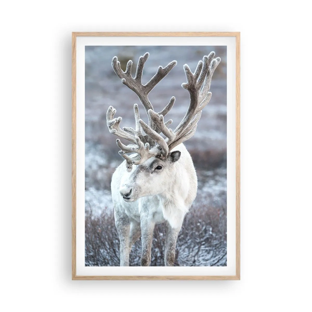 Póster en marco roble claro - Retrato al sol - 61x91 cm