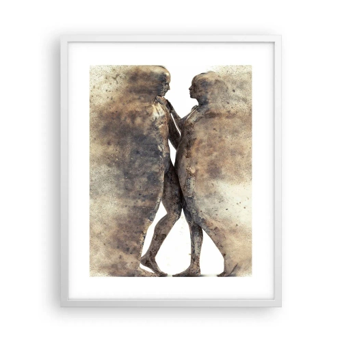 Póster en marco blanco - Del polvo resurgieron para amar - 40x50 cm