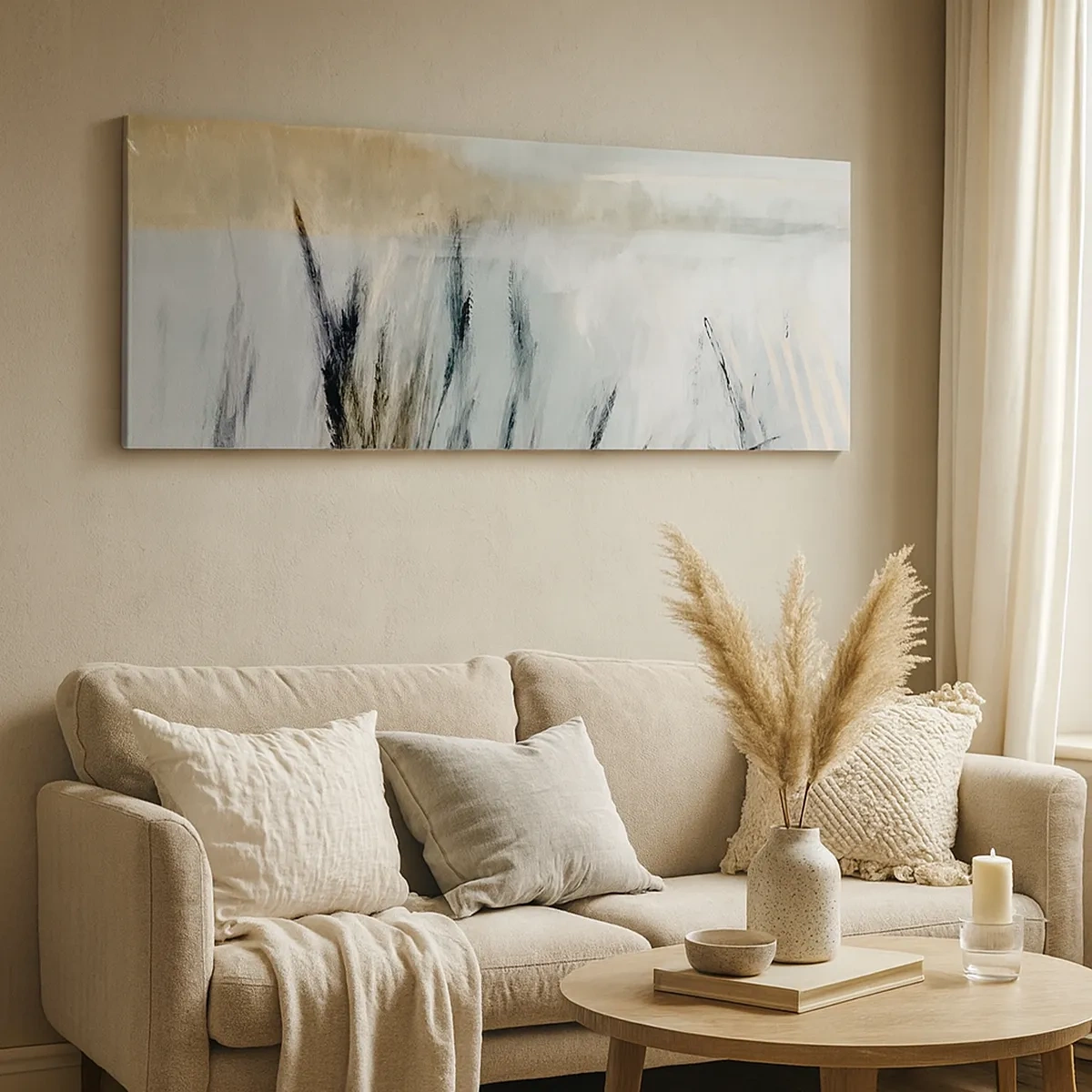 Cuadro sobre lienzo - Impresión de Imagen - Campos de invierno - 30x30 cm