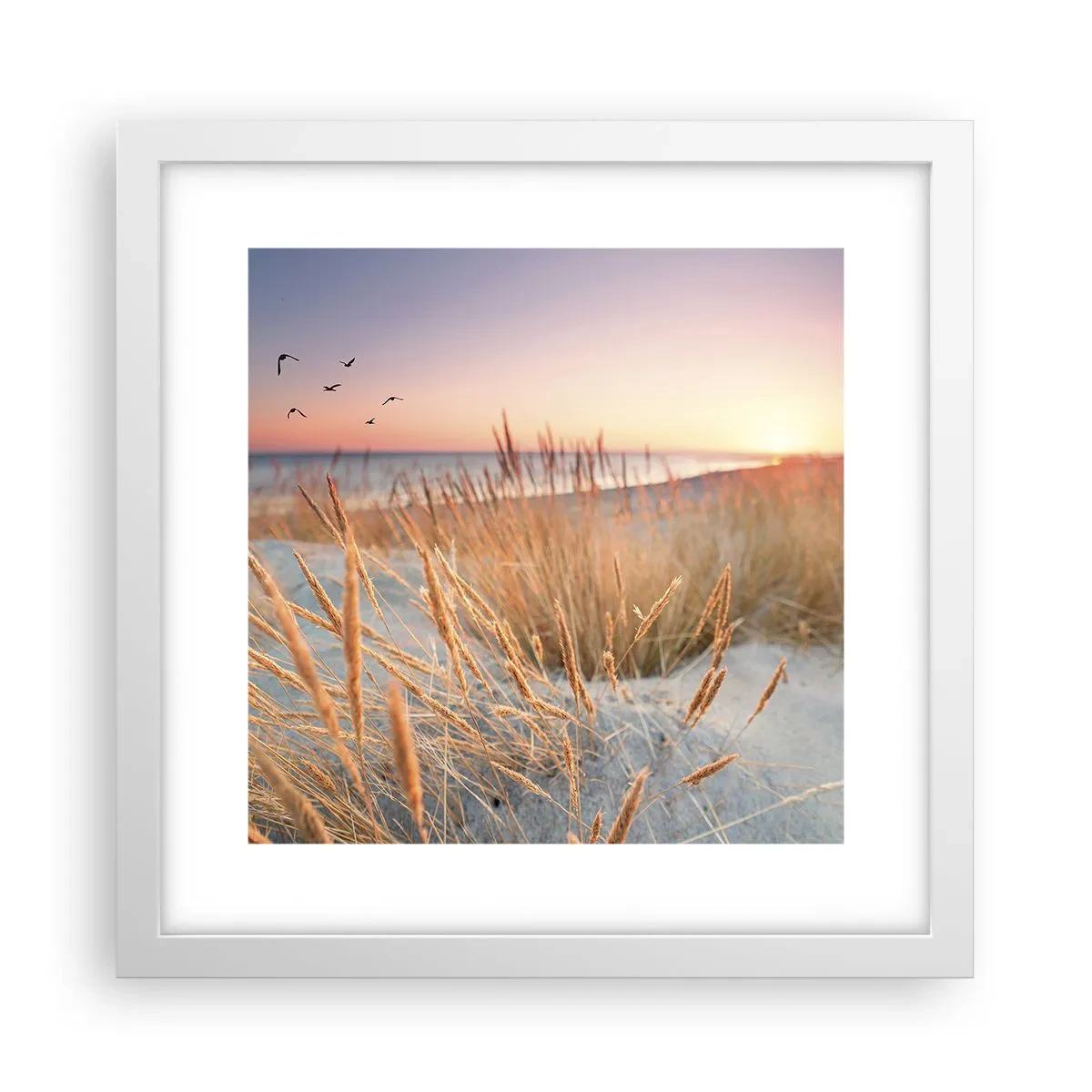 Póster en marco blanco - Dulce nana del Báltico - 30x30 cm