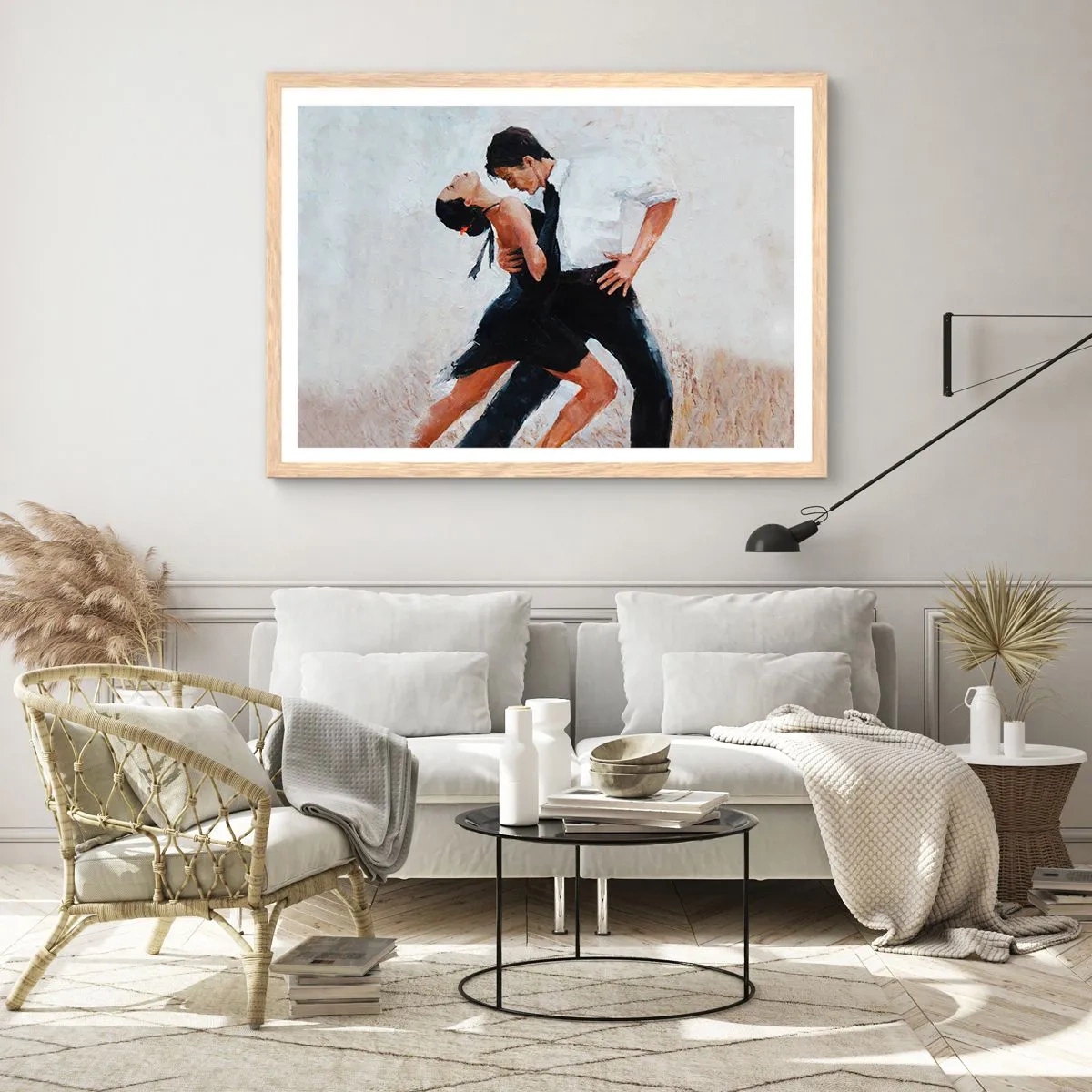 Póster en marco roble claro - El tango de mis sueños - 50x40 cm