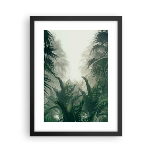 Póster en marco negro - Misterio tropical - 30x40 cm